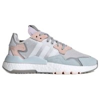 Кроссовки Adidas Nite Jogger белые с серым
